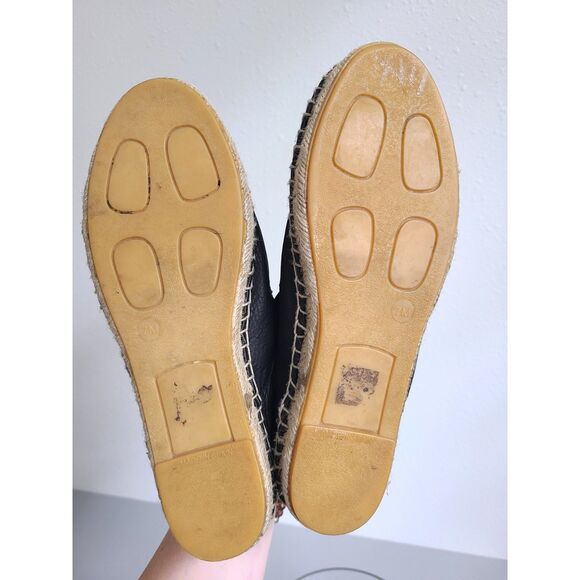 Vince Ronan US 7 Leather Slip On Moccasin Flats Comfort Shoes Black Boho Booties - Picture 6 of 7